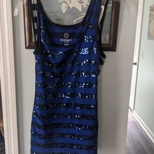 Old navy stripe sequin tank top